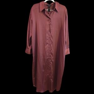 Eloquii Women's Midi Dress in Burgundy